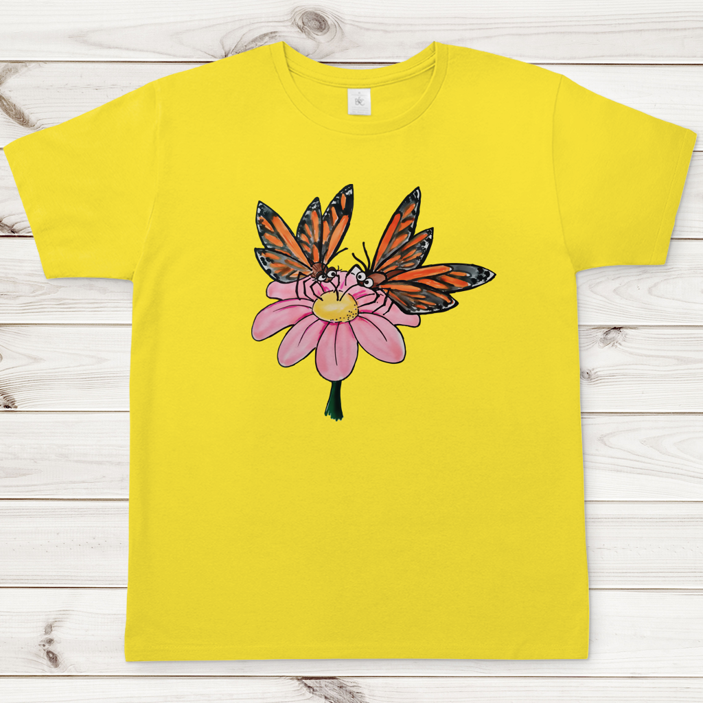 Herren T-Shirt Krabbelcrew Schmetterlinge