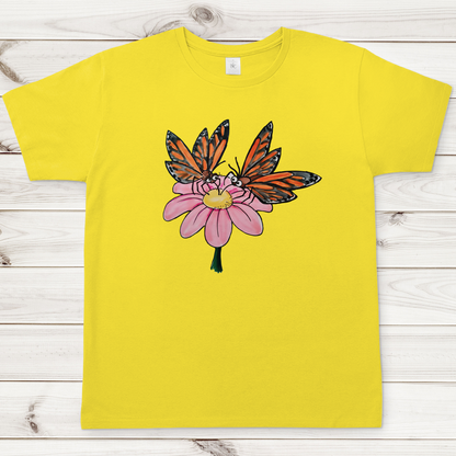 Herren T-Shirt Krabbelcrew Schmetterlinge