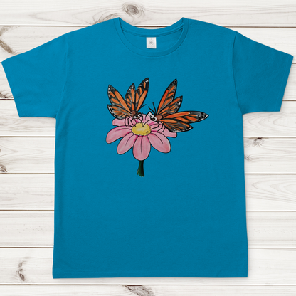 Herren T-Shirt Krabbelcrew Schmetterlinge