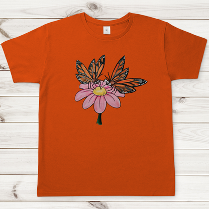 Herren T-Shirt Krabbelcrew Schmetterlinge
