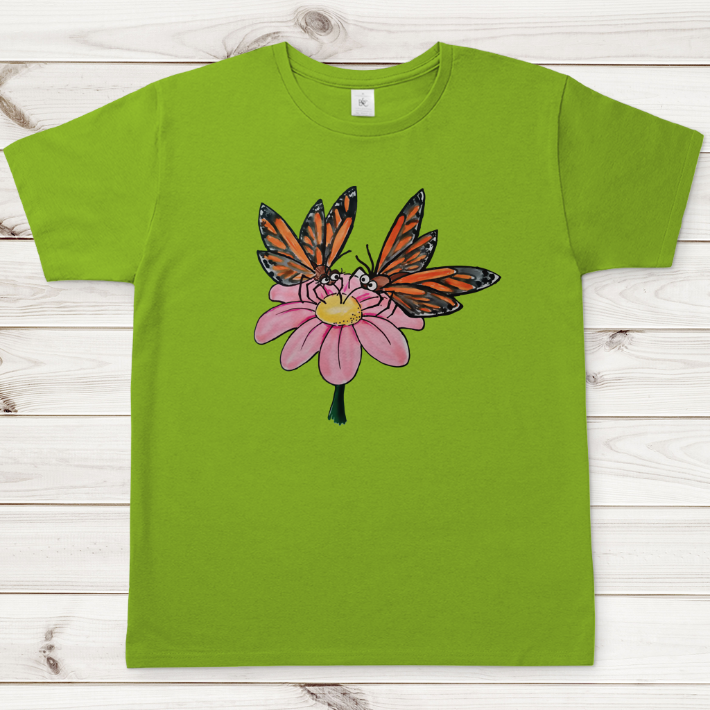 Herren T-Shirt Krabbelcrew Schmetterlinge