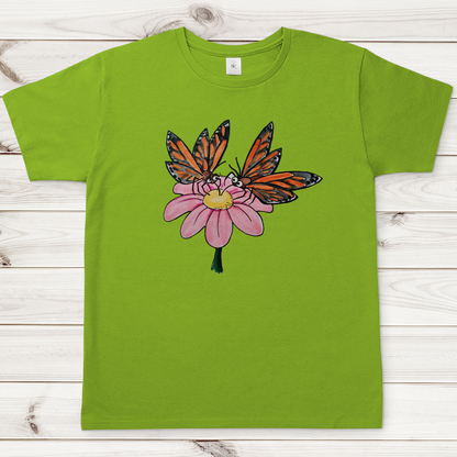 Herren T-Shirt Krabbelcrew Schmetterlinge