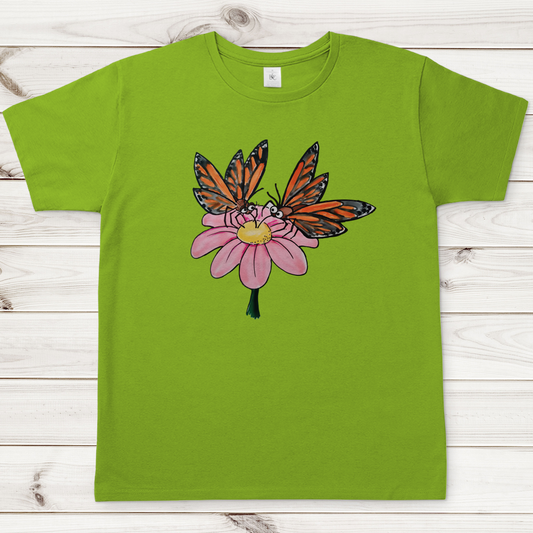 Herren T-Shirt Krabbelcrew Schmetterlinge