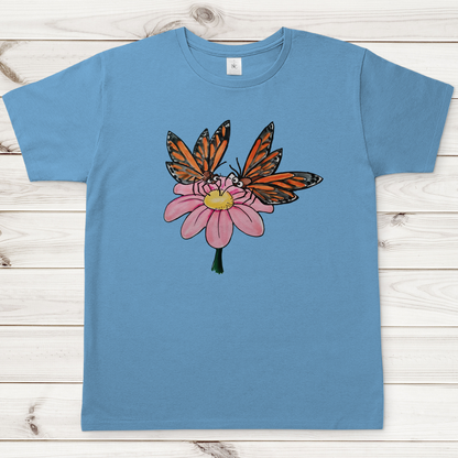 Herren T-Shirt Krabbelcrew Schmetterlinge