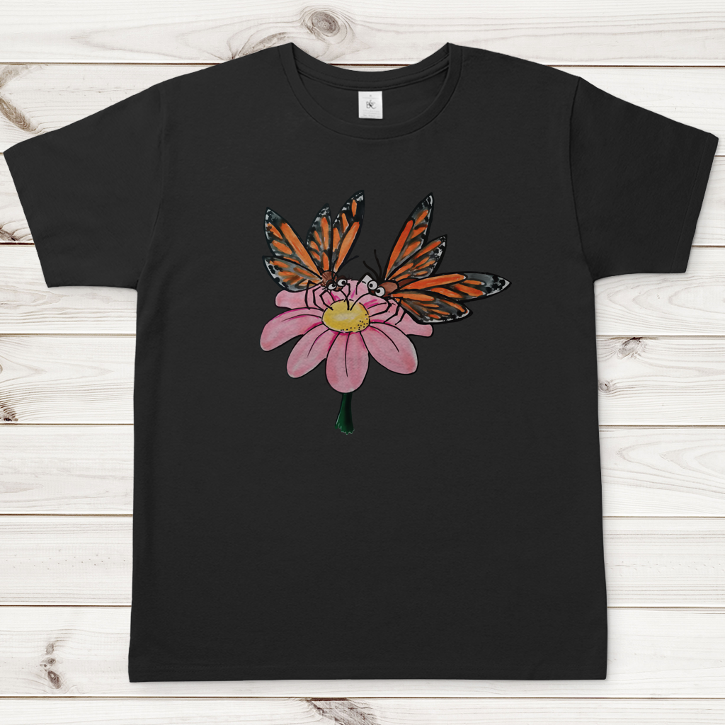 Herren T-Shirt Krabbelcrew Schmetterlinge