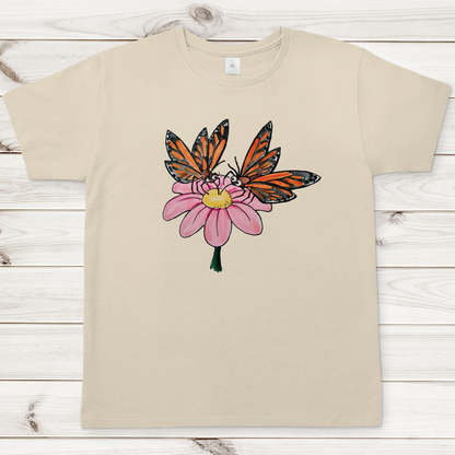 Herren T-Shirt Krabbelcrew Schmetterlinge
