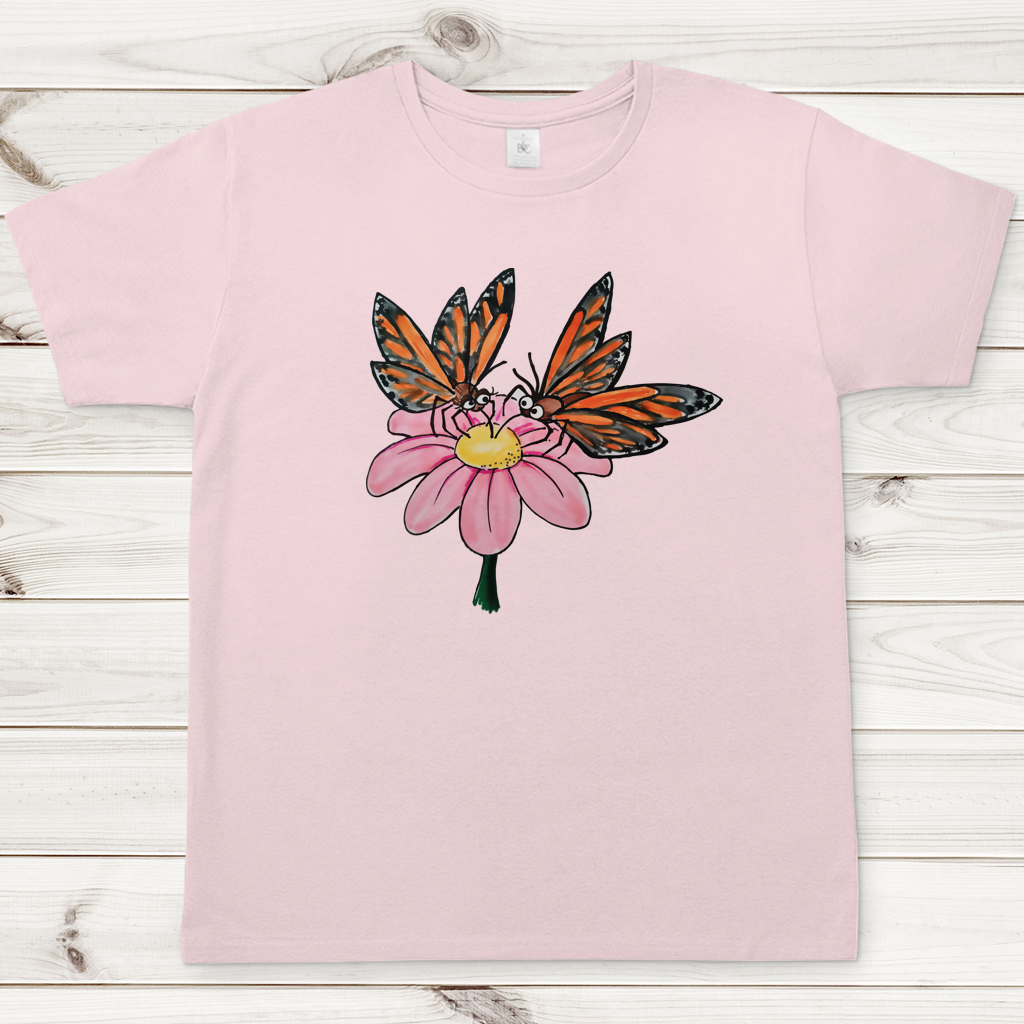 Herren T-Shirt Krabbelcrew Schmetterlinge