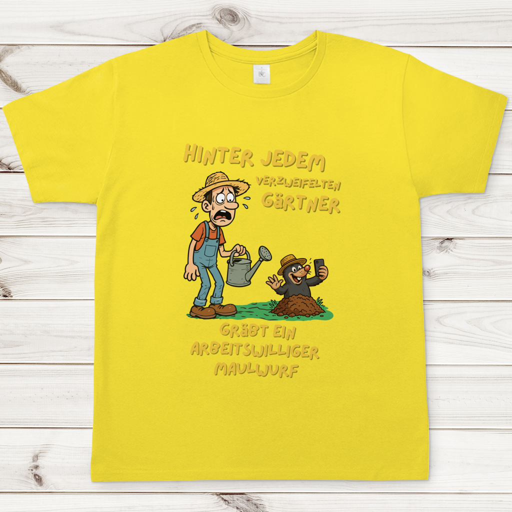 Herren T-Shirt Maulwurf  vs. Gärtner