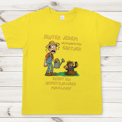 Herren T-Shirt Maulwurf  vs. Gärtner