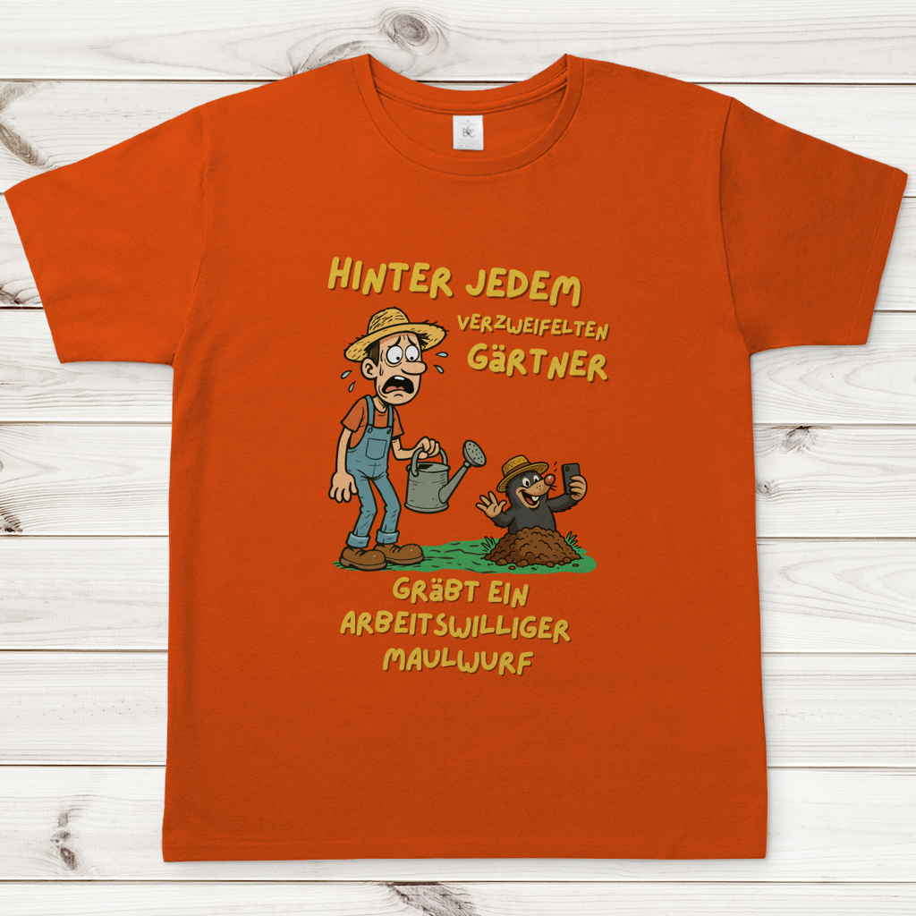 Herren T-Shirt Maulwurf  vs. Gärtner