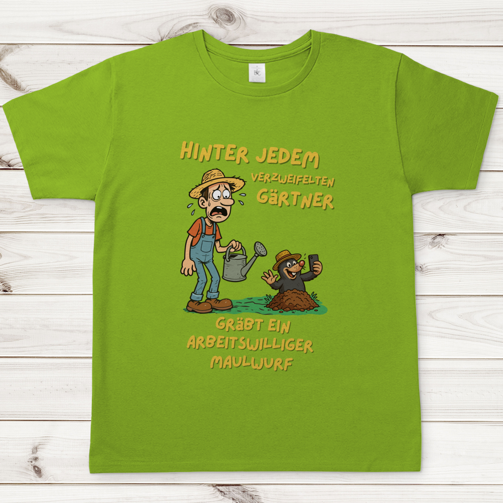 Herren T-Shirt Maulwurf  vs. Gärtner
