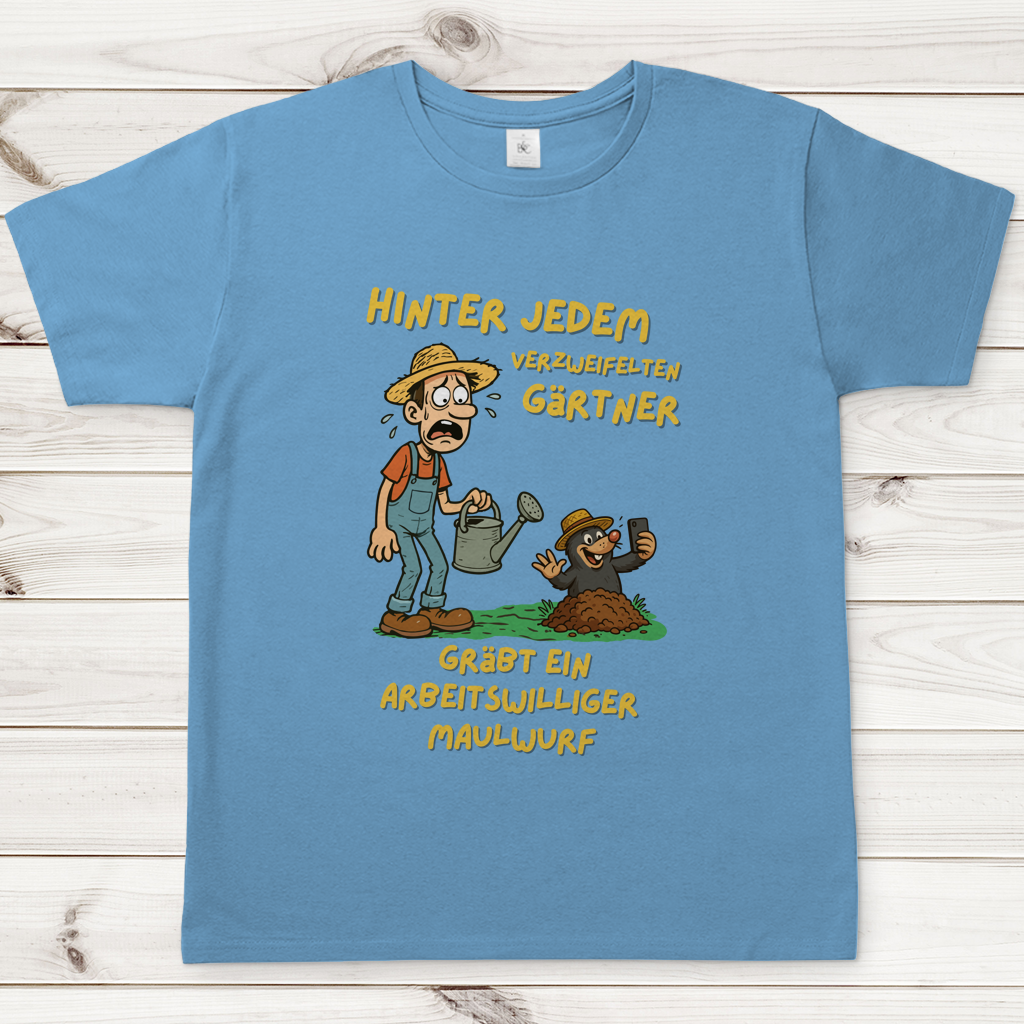 Herren T-Shirt Maulwurf  vs. Gärtner