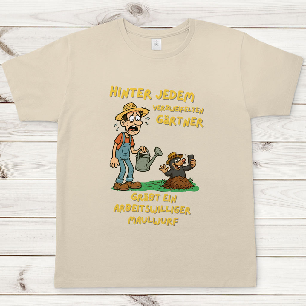 Herren T-Shirt Maulwurf  vs. Gärtner