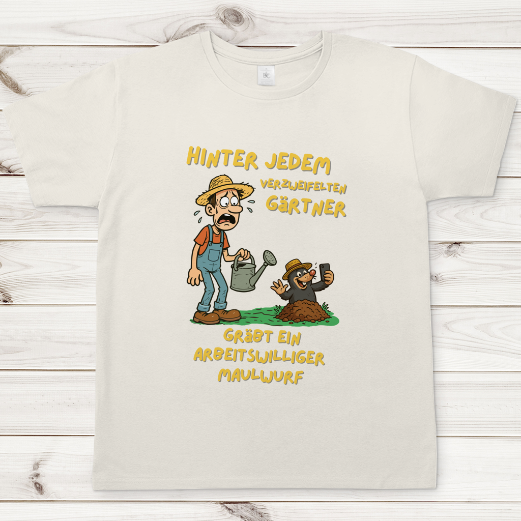 Herren T-Shirt Maulwurf  vs. Gärtner