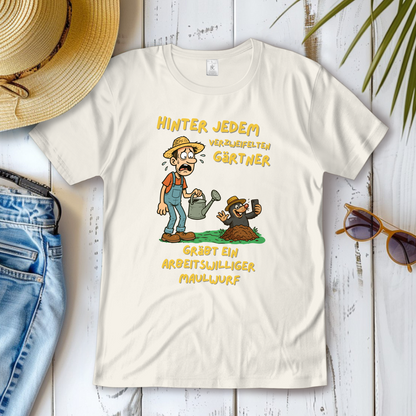 Damen T-Shirt Maulwurf  vs. Gärtner