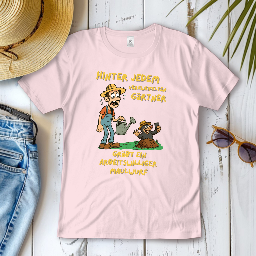 Damen T-Shirt Maulwurf  vs. Gärtner
