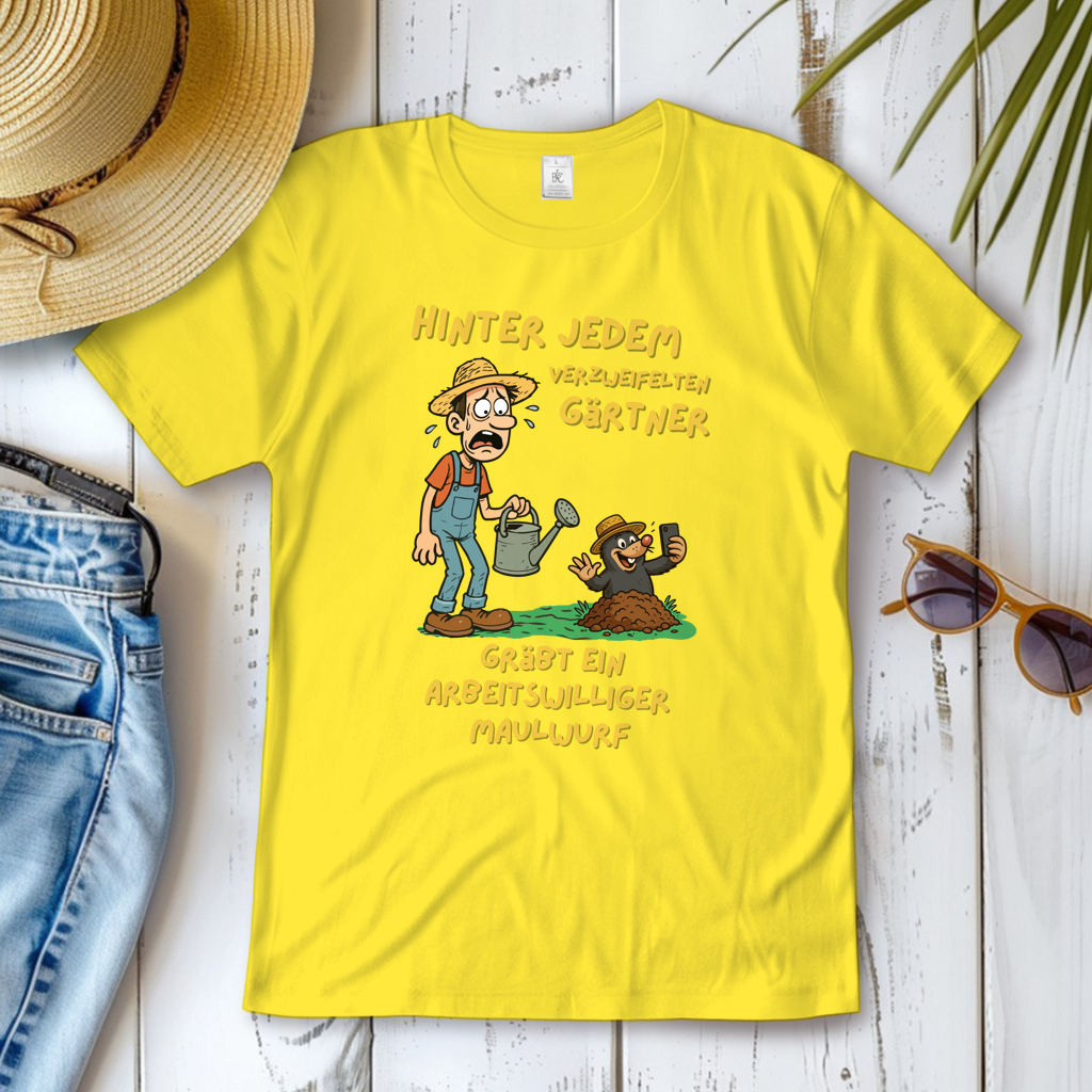 Damen T-Shirt Maulwurf  vs. Gärtner