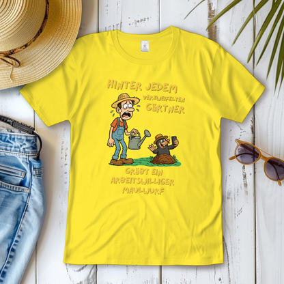Damen T-Shirt Maulwurf  vs. Gärtner