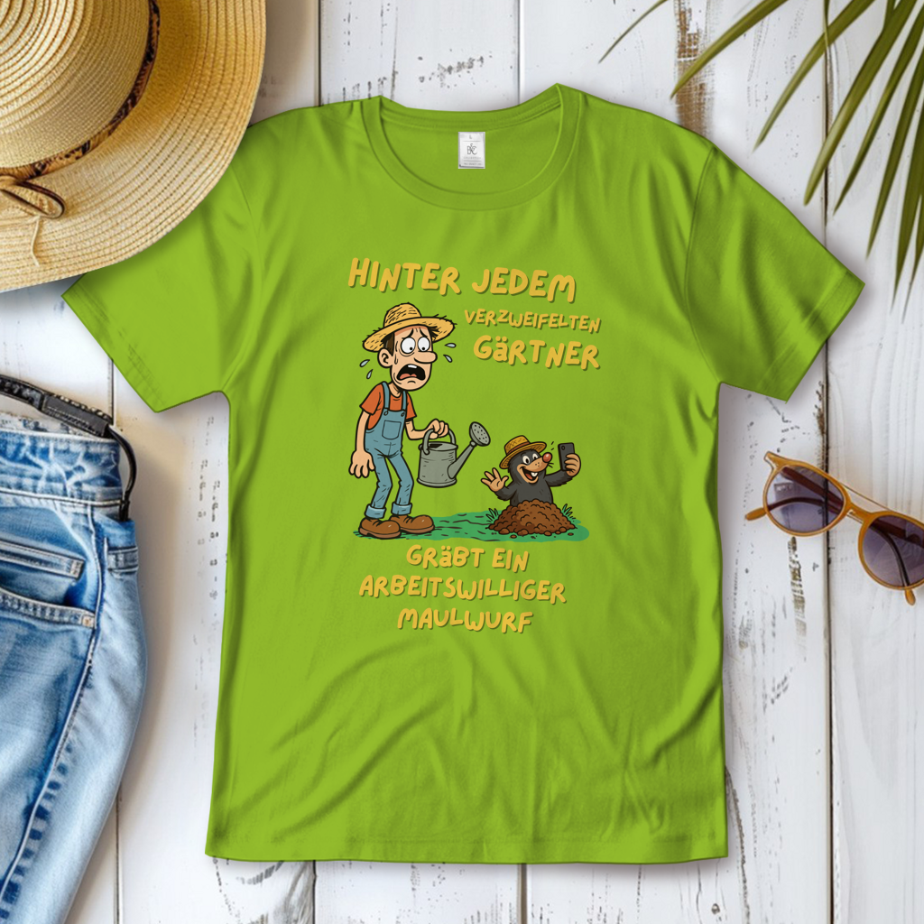 Damen T-Shirt Maulwurf  vs. Gärtner