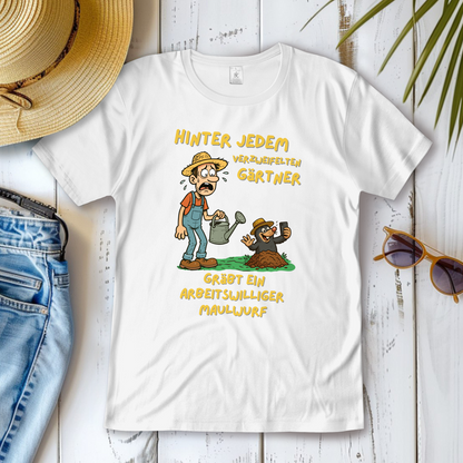 Damen T-Shirt Maulwurf  vs. Gärtner
