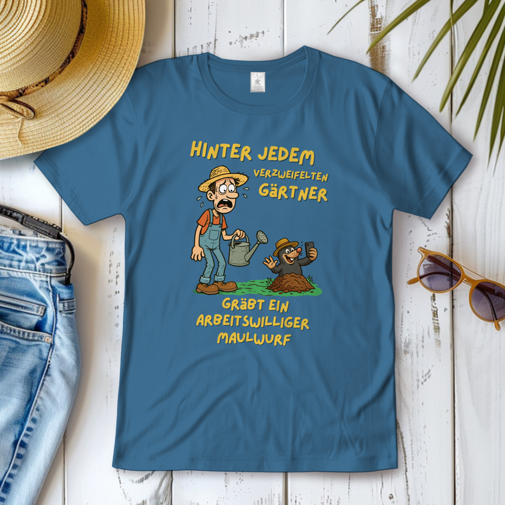 Damen T-Shirt Maulwurf  vs. Gärtner