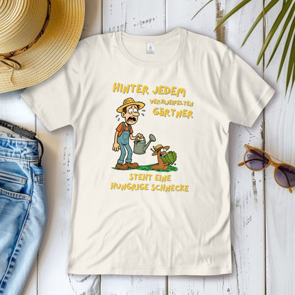 Damen T-Shirt Schnecke vs. Gärtner