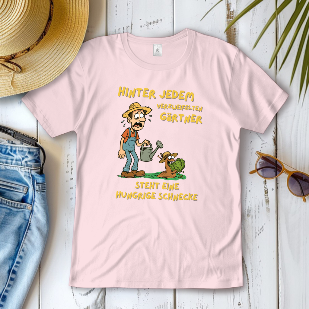 Damen T-Shirt Schnecke vs. Gärtner