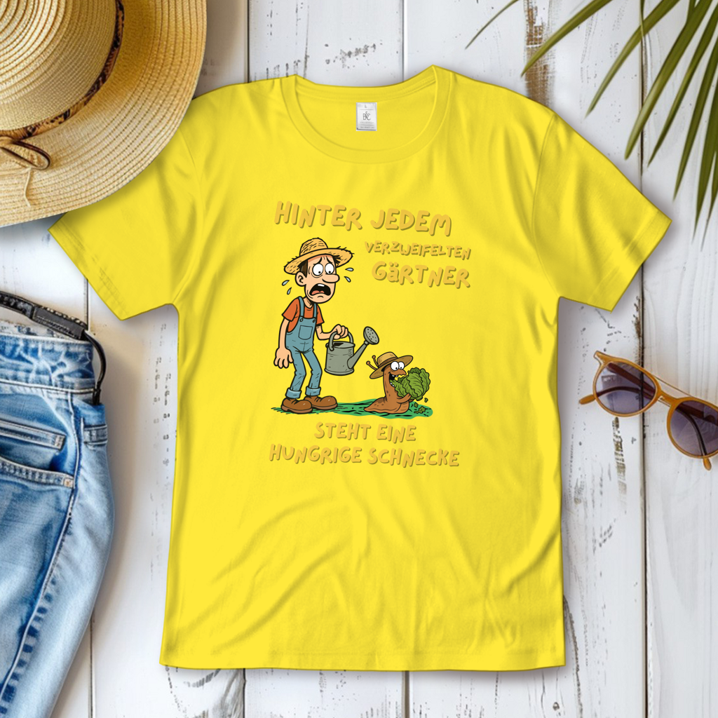 Damen T-Shirt Schnecke vs. Gärtner