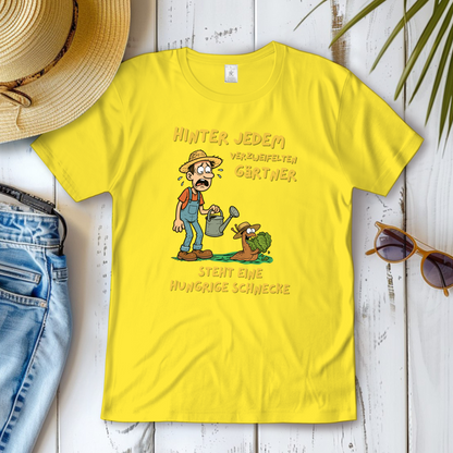 Damen T-Shirt Schnecke vs. Gärtner