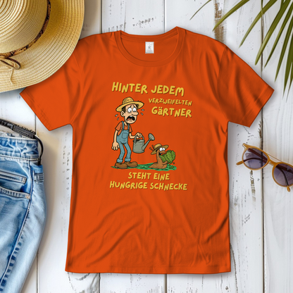 Damen T-Shirt Schnecke vs. Gärtner