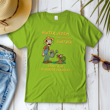 Damen T-Shirt Schnecke vs. Gärtner