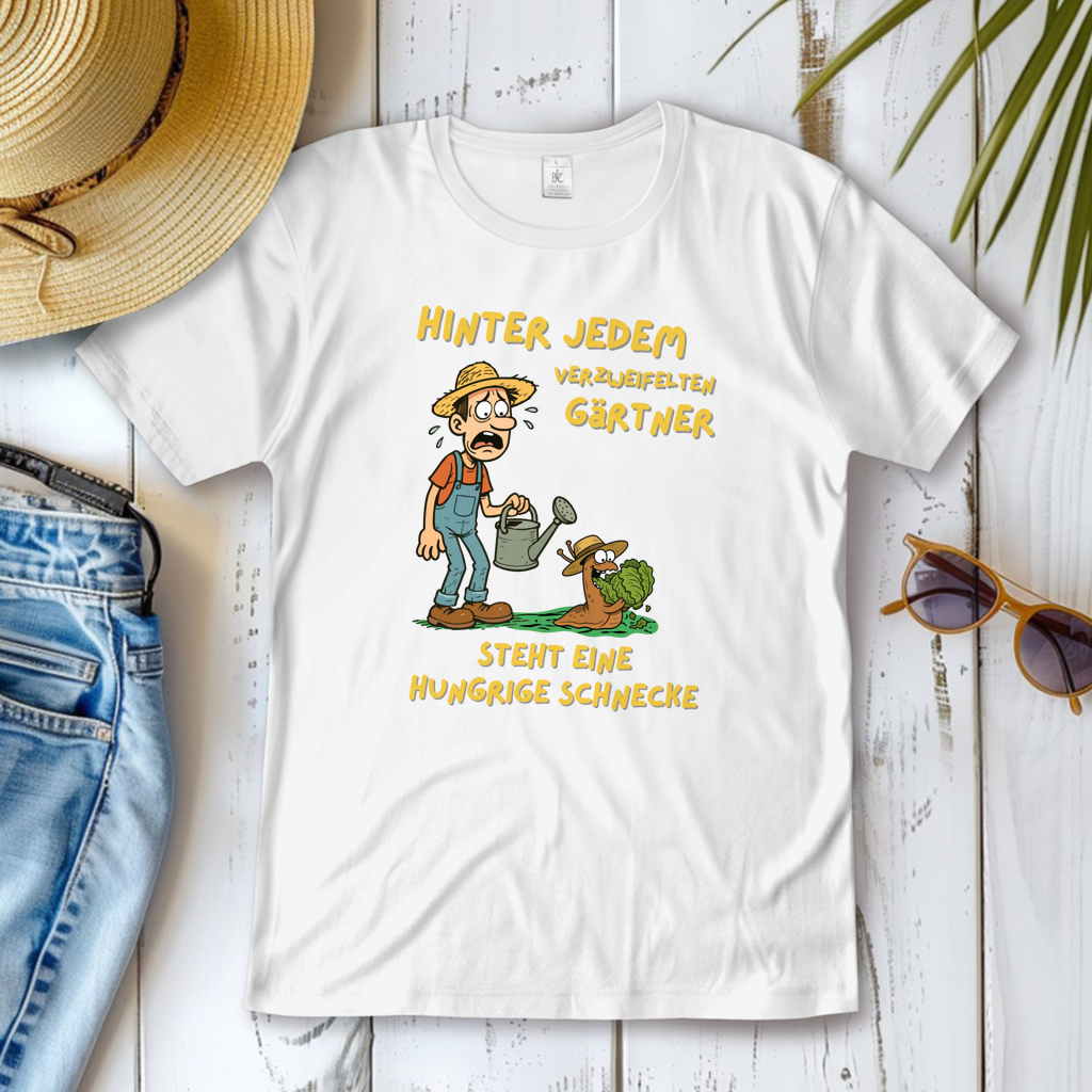 Damen T-Shirt Schnecke vs. Gärtner