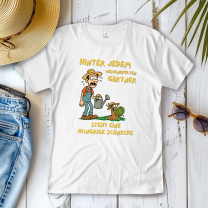 Damen T-Shirt Schnecke vs. Gärtner