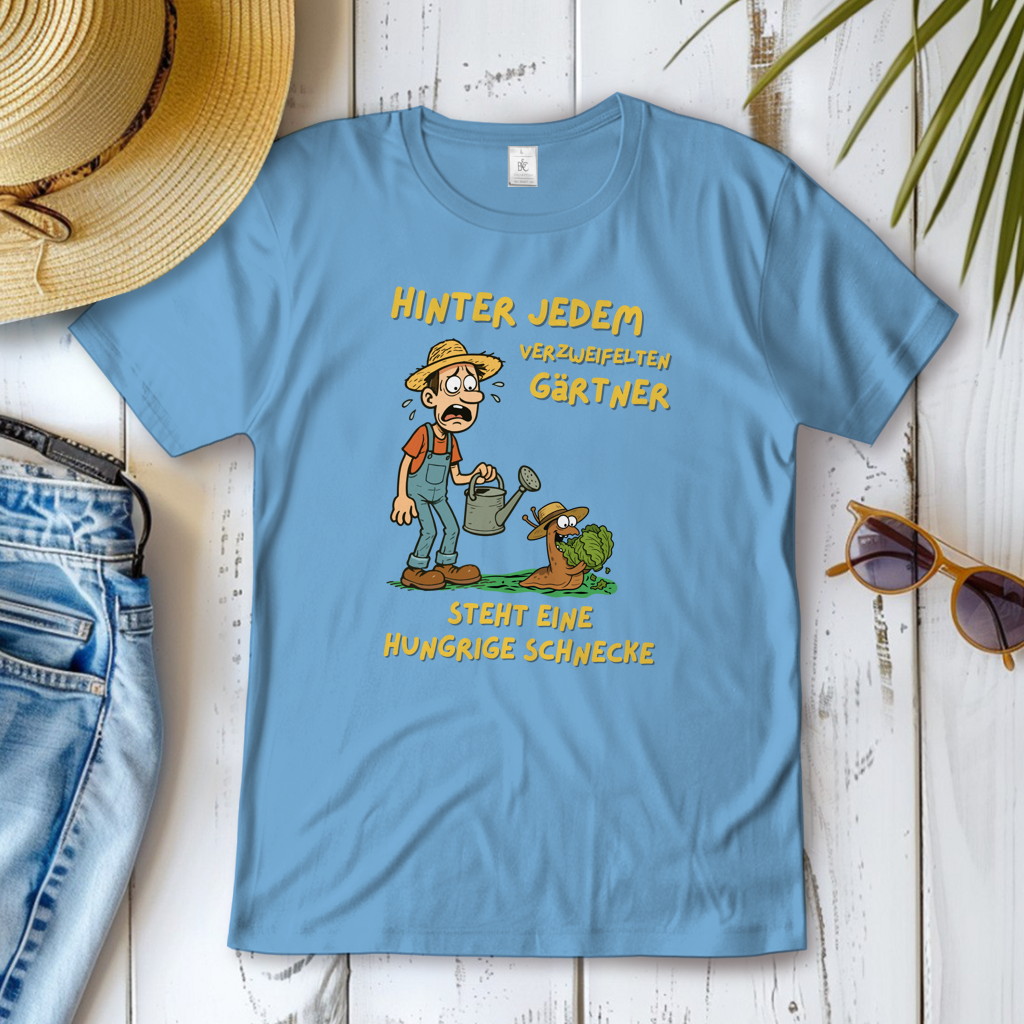 Damen T-Shirt Schnecke vs. Gärtner
