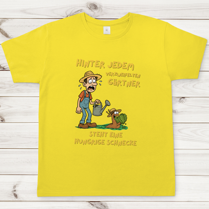 Herren T-Shirt Schnecke vs. Gärtner