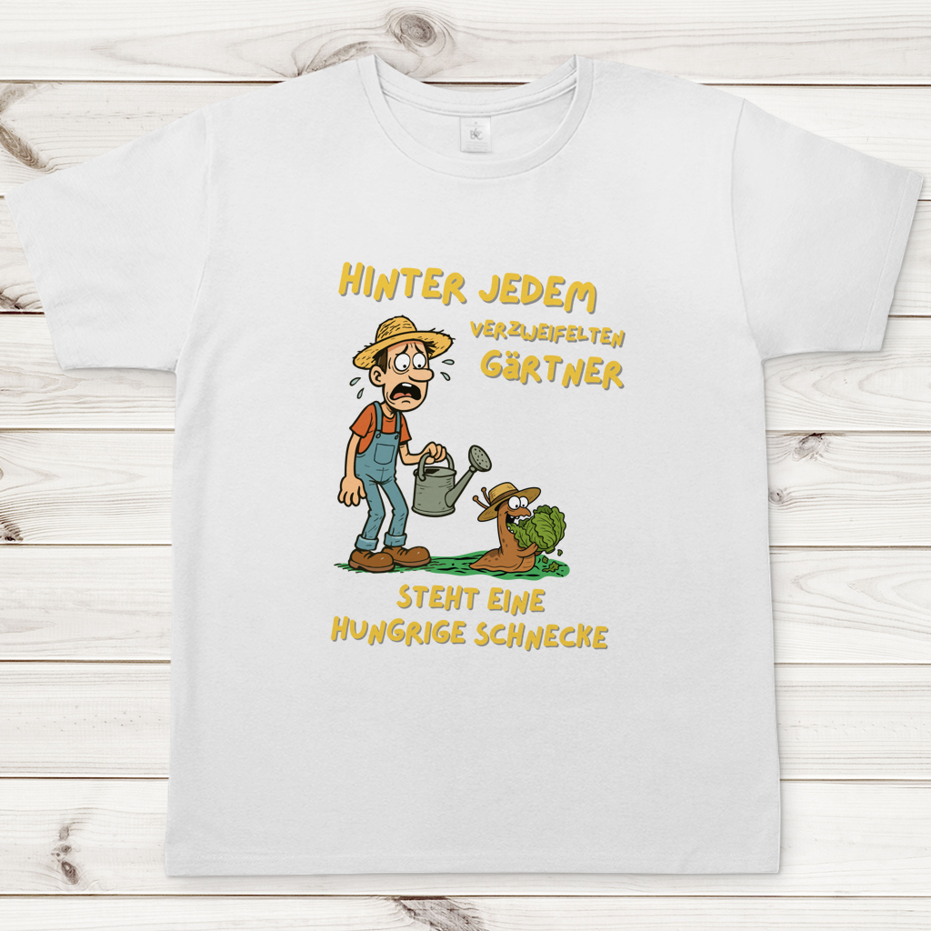 Herren T-Shirt Schnecke vs. Gärtner