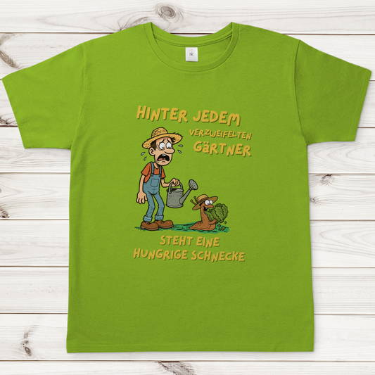 Herren T-Shirt Schnecke vs. Gärtner