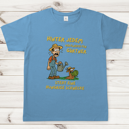 Herren T-Shirt Schnecke vs. Gärtner