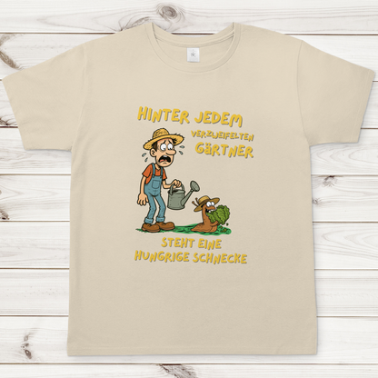 Herren T-Shirt Schnecke vs. Gärtner