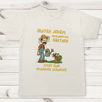 Herren T-Shirt Schnecke vs. Gärtner