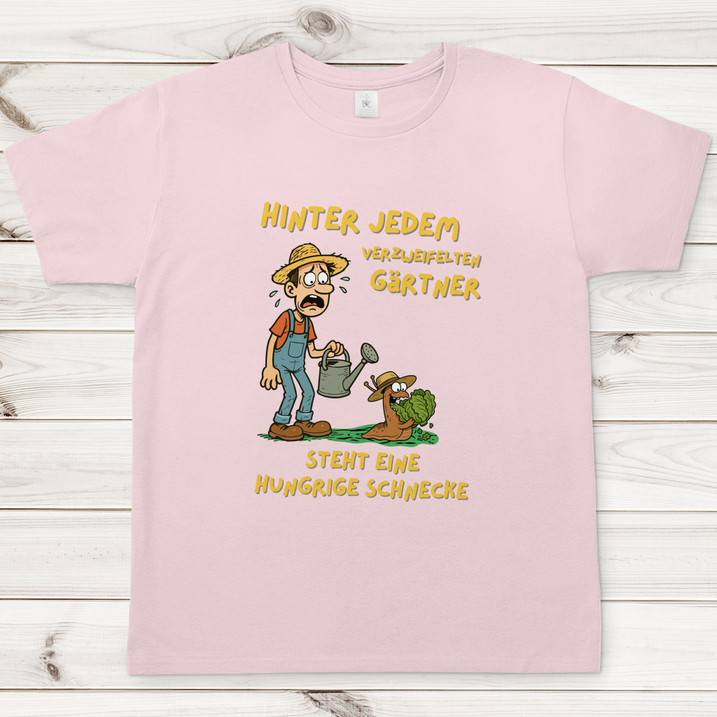 Herren T-Shirt Schnecke vs. Gärtner