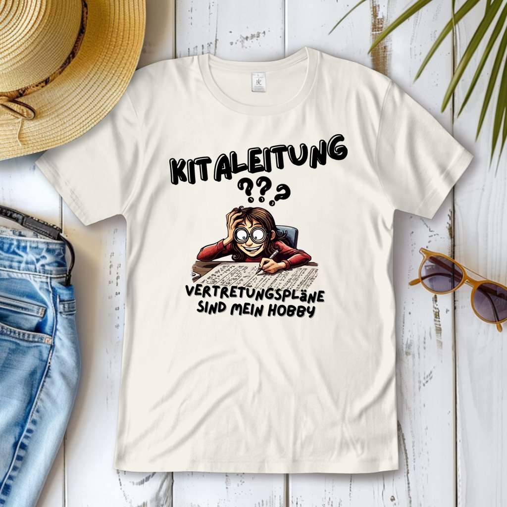 Damen T-Shirt Kitaleitung - Vertretungspläne sind mein Hobby