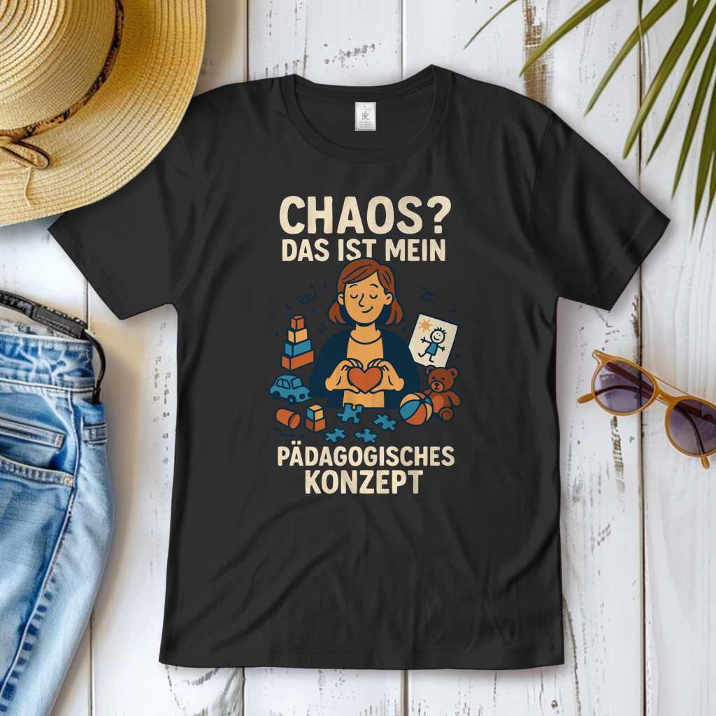 Damen T-Shirt Chaos ist mein Pädagogisches Konzept
