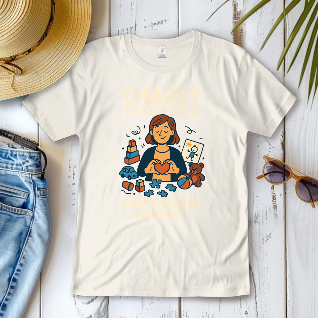 Damen T-Shirt Chaos ist mein Pädagogisches Konzept