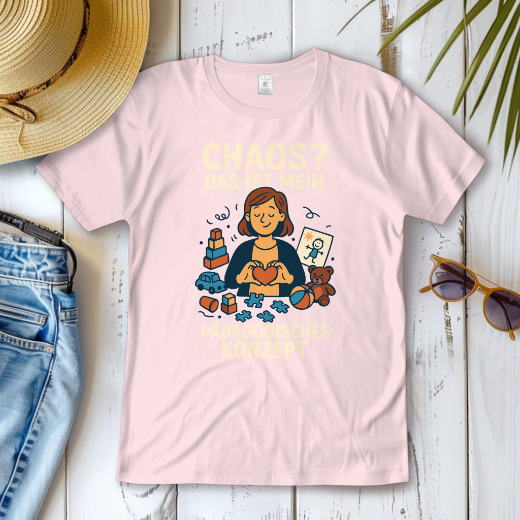 Damen T-Shirt Chaos ist mein Pädagogisches Konzept