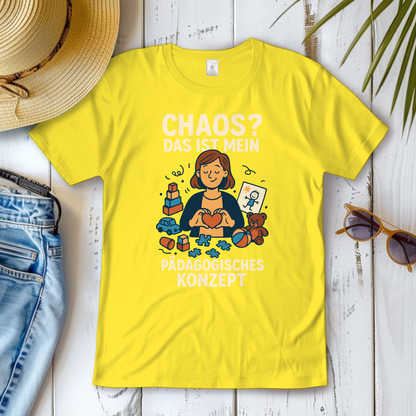 Damen T-Shirt Chaos ist mein Pädagogisches Konzept