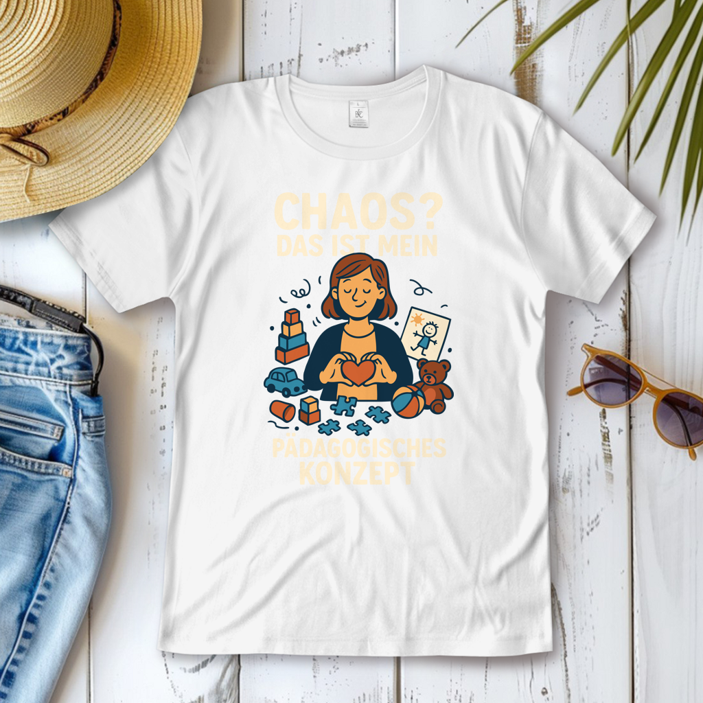 Damen T-Shirt Chaos ist mein Pädagogisches Konzept