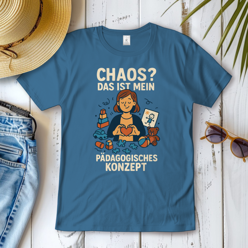 Damen T-Shirt Chaos ist mein Pädagogisches Konzept