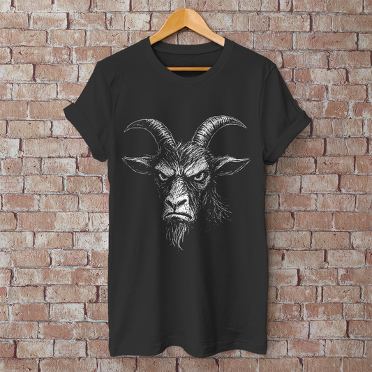 Herren T-Shirt Böse Ziege