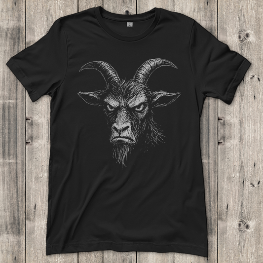 Damen T-Shirt Böse Ziege